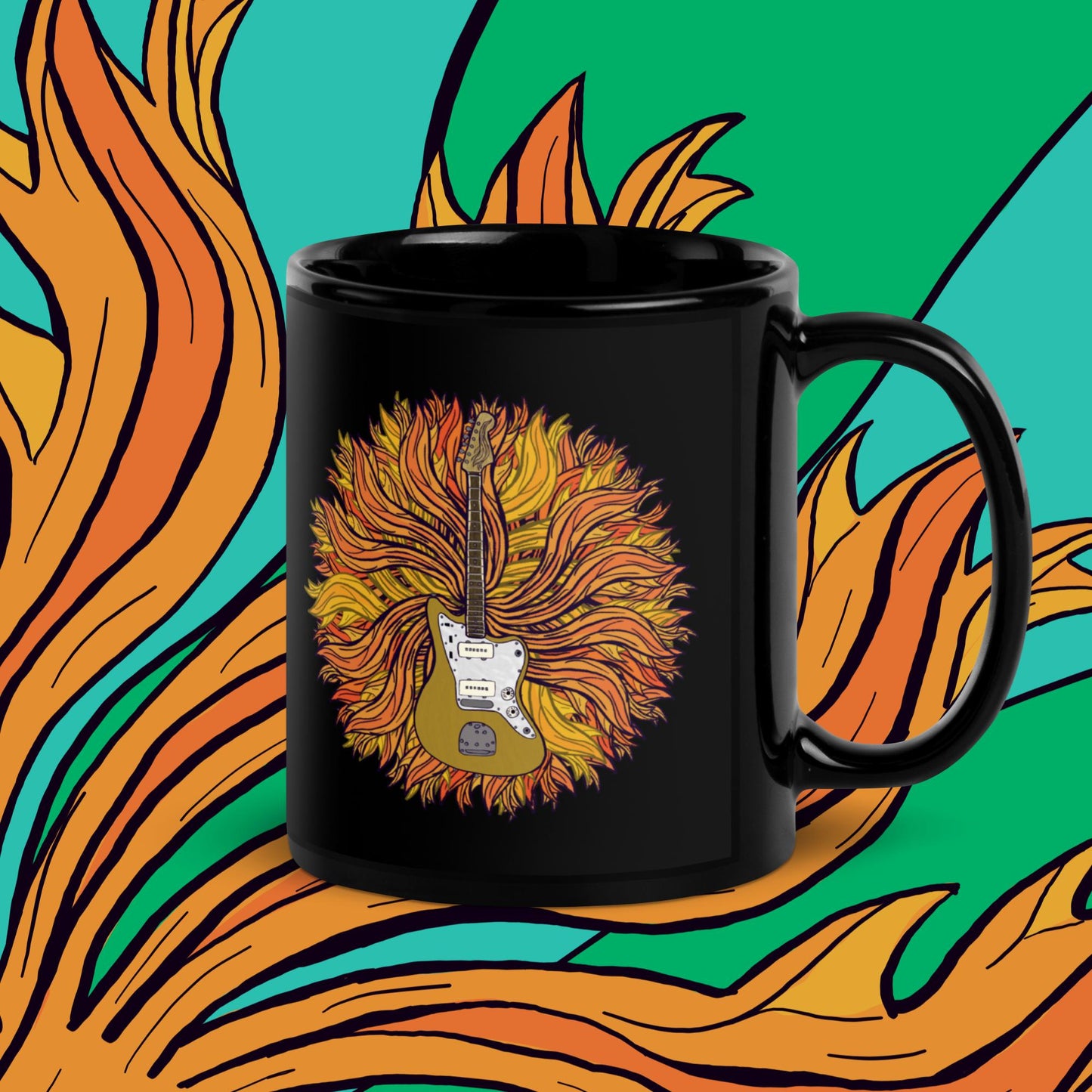 The Golden One Black Glossy Mug